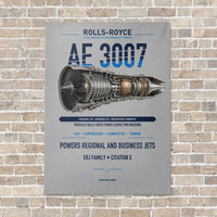 Thumbnail for AE 3007 vertical canvas print - no frame - light gray background