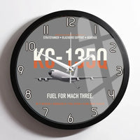 Thumbnail for KC-135Q Blackbird Tanker design on gray framed wall clock