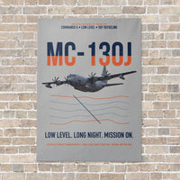 Thumbnail for MC-130J COMMANDO II vertical canvas print - no frame - light gray background
