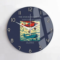 Thumbnail for VINTAGE G4203 - The Endurance Clock - Designed Wall Clocks design on navyblue no-frame
