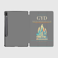 Thumbnail for Heydar Aliyev International Airport (GYD) design on gray samsung tablet tablet case