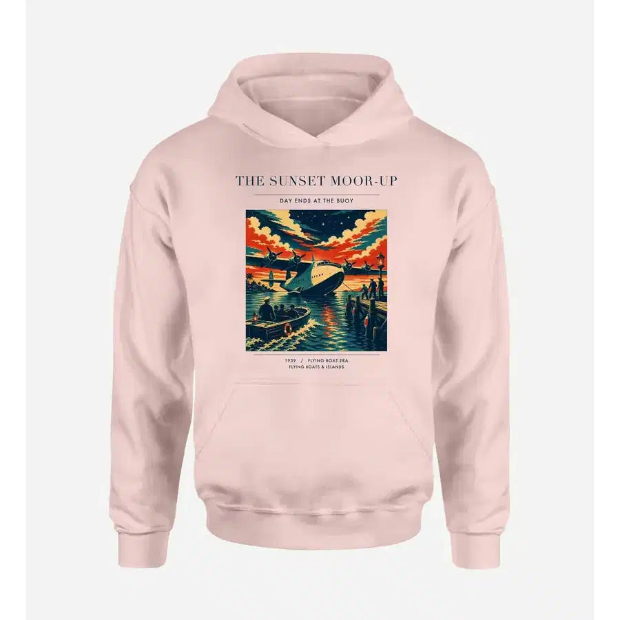VINTAGE G4277 - The Sunset Moor-Up - Premium Hoodie design on pink premium