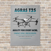 Thumbnail for DJI Agras T25 vertical canvas print - no frame - light gray background