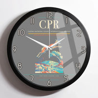 Thumbnail for Casper–Natrona County International Airport (CPR) design on gray framed wall clock