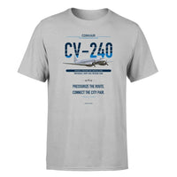 Thumbnail for Convair CV-240 design on light gray single side
