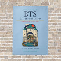 Thumbnail for M. R. Stefanik Airport BTS - Canvas No Frame - Light Blue
