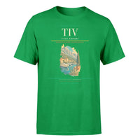 Thumbnail for Tivat Airport (TIV) T-Shirt single-side front print in Green | tivat-airport-tiv-double-side-t-shirt