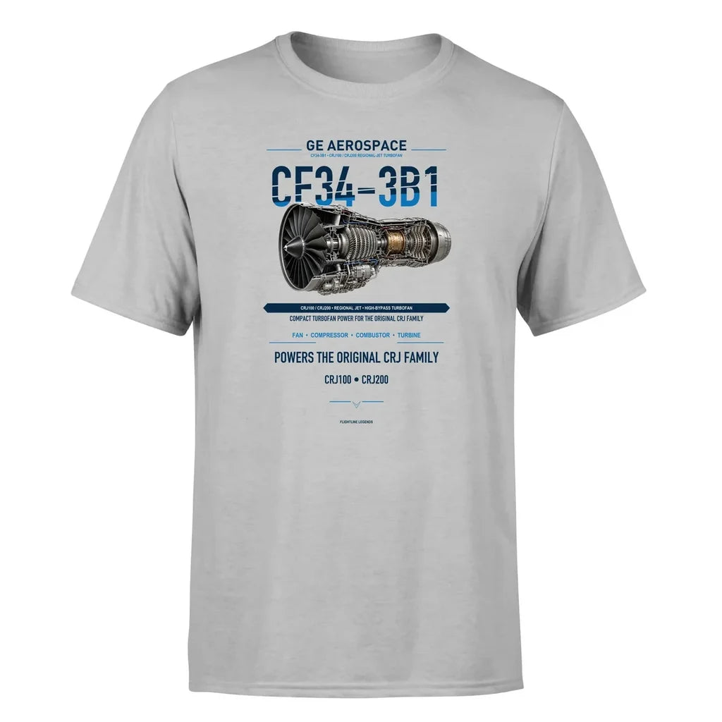 CF34-3B1 design on light gray single side