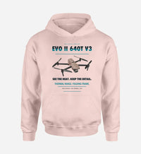 Thumbnail for Autel EVO II Dual 640T V3 design on pink hoodie single side