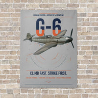 Thumbnail for Messerschmitt Bf 109G-6 vertical canvas print - no frame - light gray background
