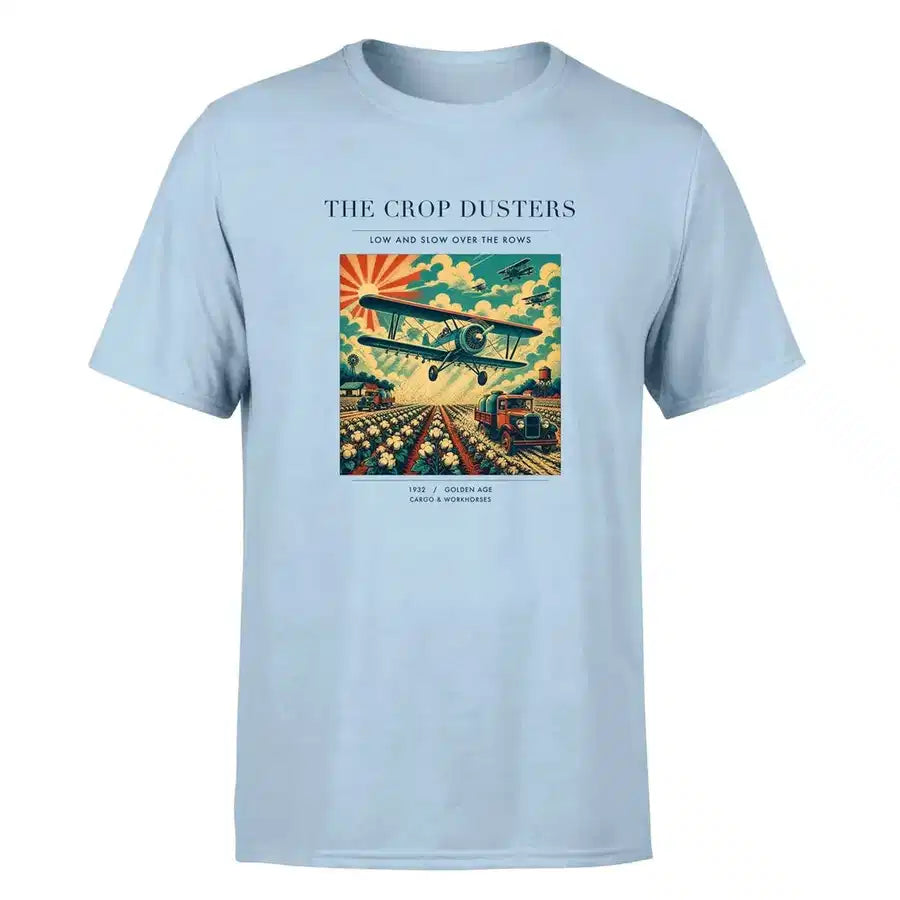 VINTAGE G4027 - The Crop Dusters - Premium T-Shirt design on lightblue premium t shirt