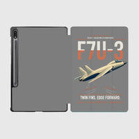 Thumbnail for F7U-3 Cutlass design on gray samsung tablet tablet case