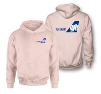 Thumbnail for Go First logo on pink double side hoodie