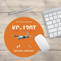 Thumbnail for KC-130T NP2000 design on orange round mouse pad