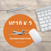 Thumbnail for Vickers VC10 K.3 design on orange round mouse pad
