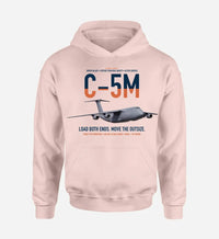 Thumbnail for C-5M Super Galaxy design on pink double-side hoodie, single-side print
