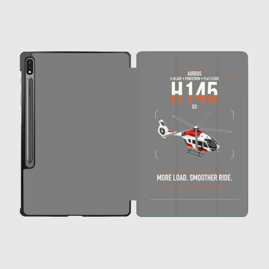 Airbus H145 D3 design on gray samsung tablet tablet case