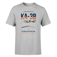 Thumbnail for KA-3B Skywarrior design on light gray double-side t-shirt, single-side print
