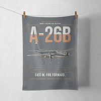 Thumbnail for A-26B Invader design on gray towel