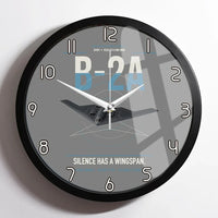 Thumbnail for B-2A Spirit design on gray framed wall clock
