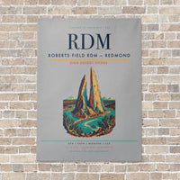 Thumbnail for Roberts Field RDM — Redmond vertical canvas print - no frame - light gray background
