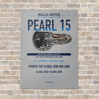 Thumbnail for PEARL 15 vertical canvas print - no frame - light gray background