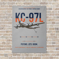 Thumbnail for KC-97L STRATOFREIGHTER vertical canvas print - no frame - light gray background