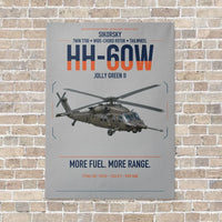 Thumbnail for Sikorsky HH-60W Jolly Green II vertical canvas print - no frame - light gray background