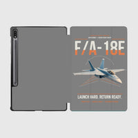 Thumbnail for F-A-18E Super Hornet design on gray samsung tablet tablet case