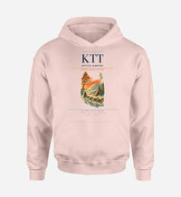 Thumbnail for Kittilä Airport (KTT) design on pink hoodie single-side print