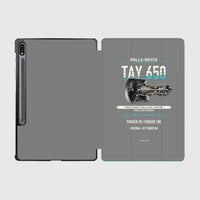 Thumbnail for TAY 650 design on gray samsung tablet tablet case