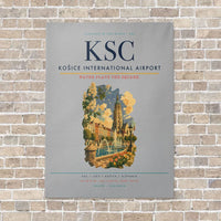 Thumbnail for Košice International Airport KSC vertical canvas print - no frame - light gray background