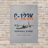 Thumbnail for C-123K Provider vertical canvas print - no frame - light gray background