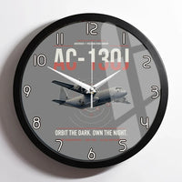 Thumbnail for AC-130J Ghostrider design on gray framed wall clock