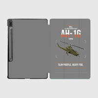 Thumbnail for Bell AH-1G Cobra design on gray samsung tablet tablet case