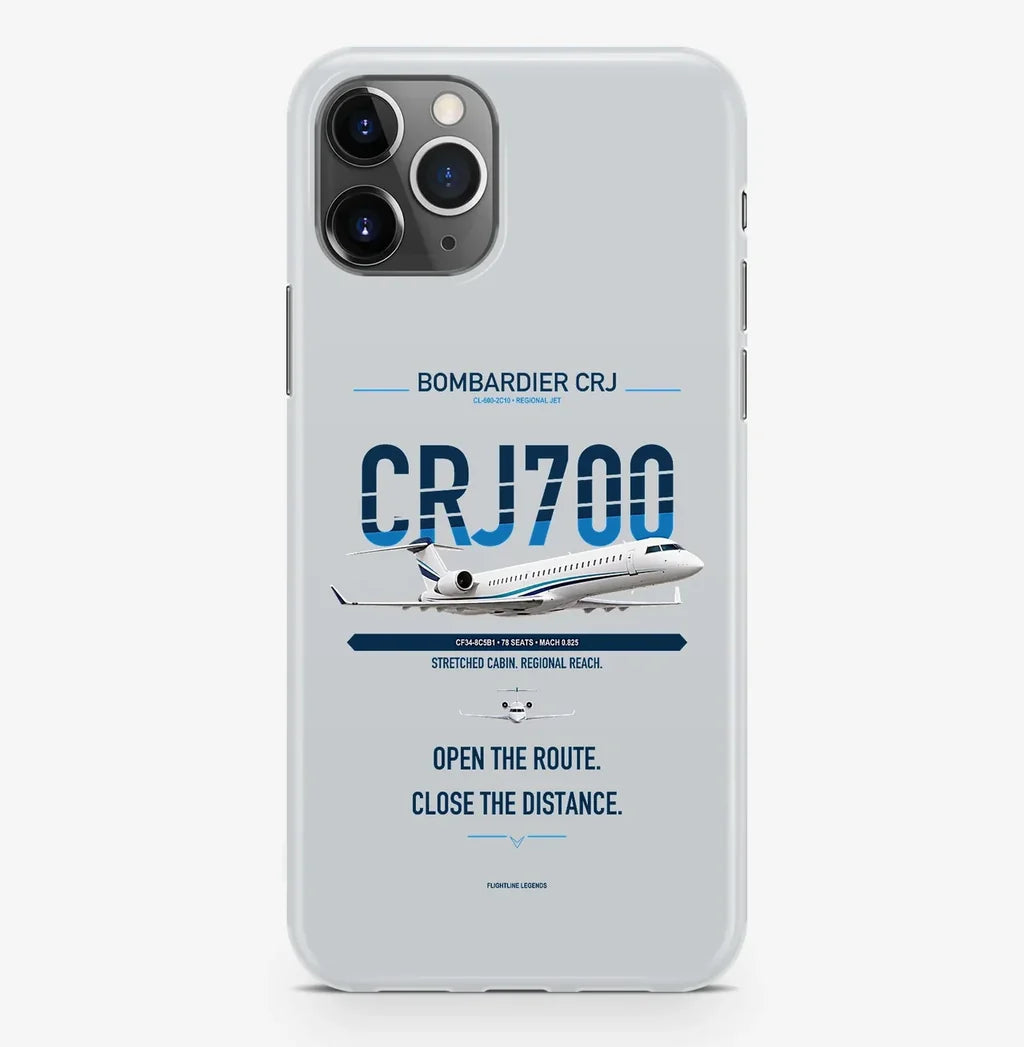 CRJ700 Case ProMax design on light gray iphone case promax