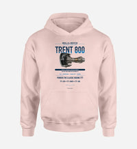 Thumbnail for TRENT 800 design on pink hoodie single side