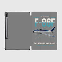Thumbnail for F-86F Sabre design on gray samsung tablet tablet case