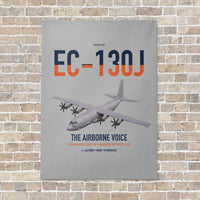 Thumbnail for EC-130J Commando Solo III vertical canvas print - no frame - light gray background