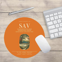 Thumbnail for Savannah-Hilton Head International Airport (SAV) design on orange round mouse pad