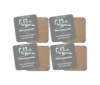 Thumbnail for Cessna Citation CJ3+ design on gray 4 pieces set coaster