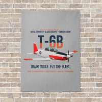 Thumbnail for T-6B Texan II Naval Aviator Training vertical canvas print - no frame - light gray background