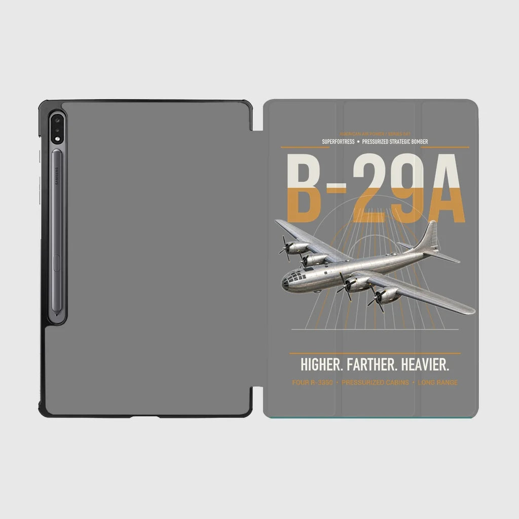 B-29A Superfortress design on gray samsung tablet tablet case