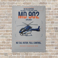 Thumbnail for MD Helicopters MD 902 Explorer vertical canvas print - no frame - light gray background