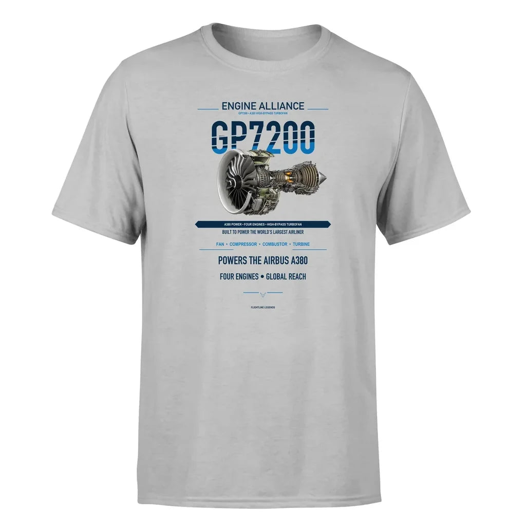 GP7200 design on light gray single side