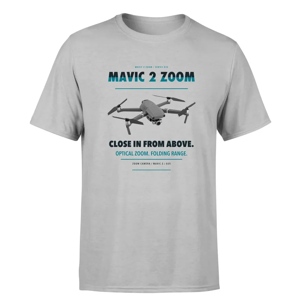 DJI Mavic 2 Zoom design on light gray single side