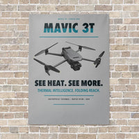 Thumbnail for DJI Mavic 3 Thermal vertical canvas print - no frame - light gray background