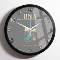 Thumbnail for Nashville International Airport BNA Wall-Clock Framed - Gray