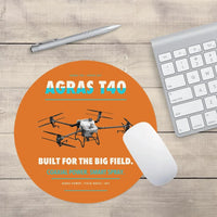 Thumbnail for DJI Agras T40 design on orange round mouse pad