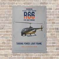 Thumbnail for Robinson R66 vertical canvas print - no frame - light gray background